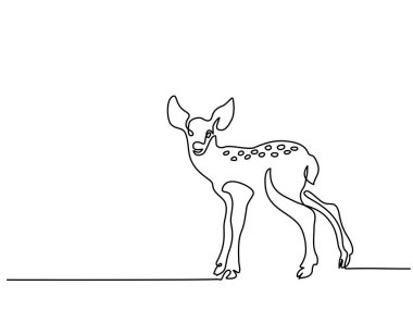 Komik geyik yavrusu bebek