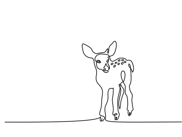 Divertente cucciolo di cervo bambino — Vettoriale Stock