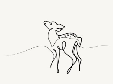 Komik geyik yavrusu bebek