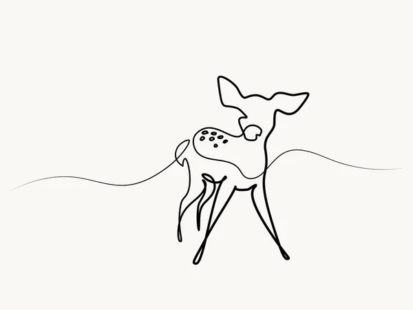 Bébé ourson de cerf drôle — Image vectorielle