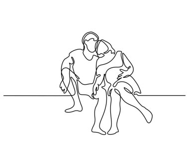 Hamile kadın kocası ile oturuyordu