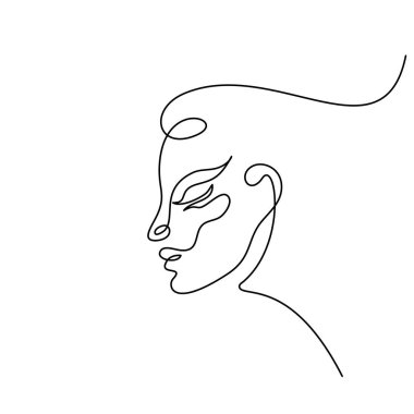 Abstract woman face vector Abstract woman face vector
