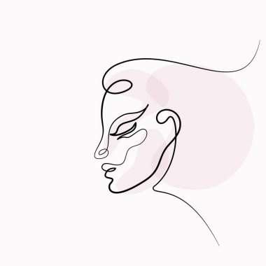 Abstract woman face vector Abstract woman face vector