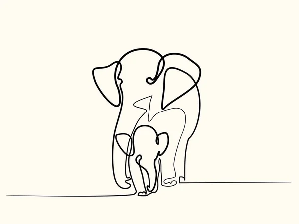 아기 코끼리 — 스톡 벡터