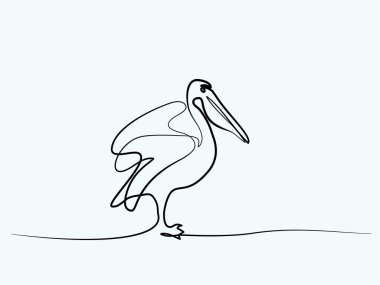 Pelikan minimalist sembolü