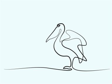 Pelikan minimalist sembolü