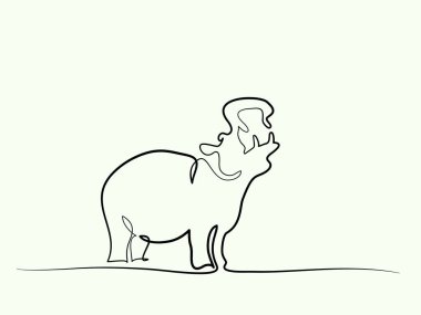 Su aygırı siluet simge