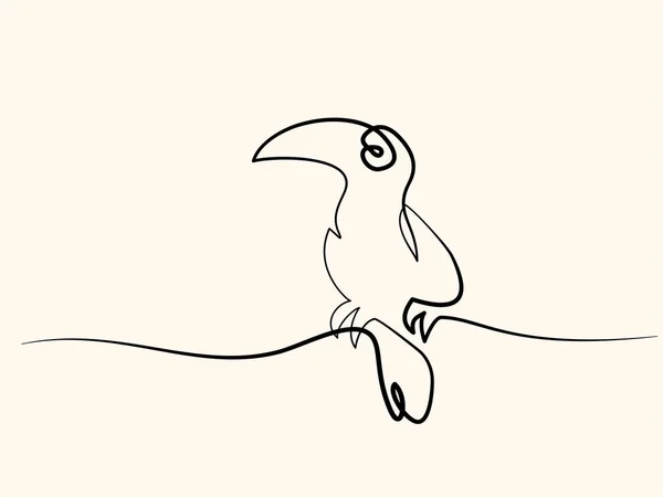Tukan kuş sembolü — Stok Vektör