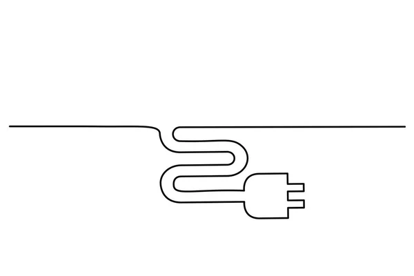 Icône de prise électrique sur le fond blanc — Image vectorielle