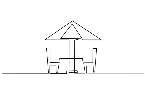 Icono de comedor al aire libre en el fondo blanco — Archivo Imágenes Vectoriales