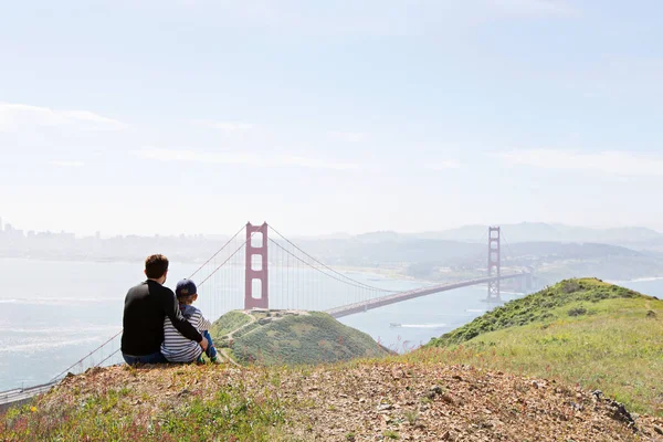 Familjen i san francisco — Stockfoto