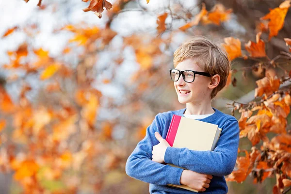 Niño en otoño — Foto de Stock