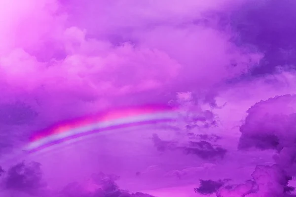 violet sky with clouds, neon dramatic background