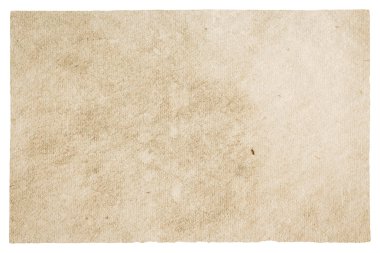 kırpma yolu olan beyaz arkaplanda izole edilmiş eski kağıt