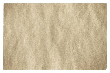 kırpma yolu olan beyaz arkaplanda izole edilmiş eski kağıt