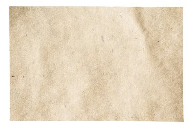 kırpma yolu olan beyaz arkaplanda izole edilmiş eski kağıt