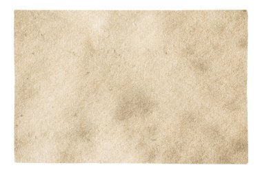 kırpma yolu olan beyaz arkaplanda izole edilmiş eski kağıt