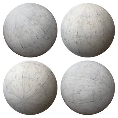 Beton top beyaz arka plan üzerinde izole