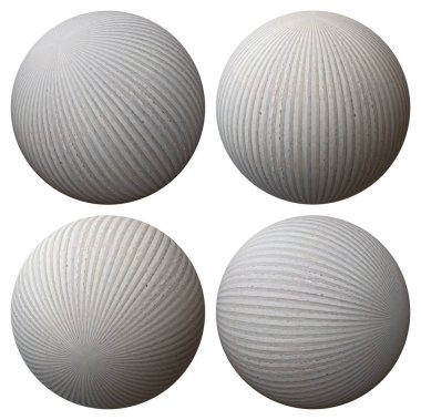 Beton top beyaz arka plan üzerinde izole