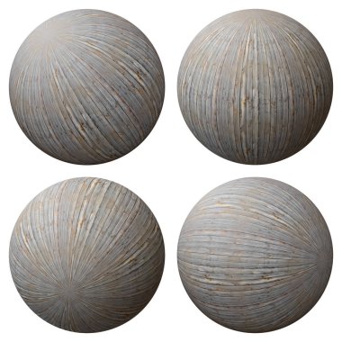 Tahta top beyaz arkaplanda izole edildi