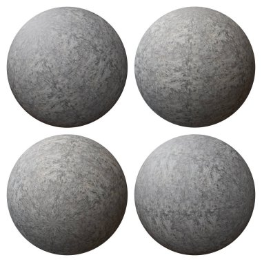 Beton top beyaz arka plan üzerinde izole