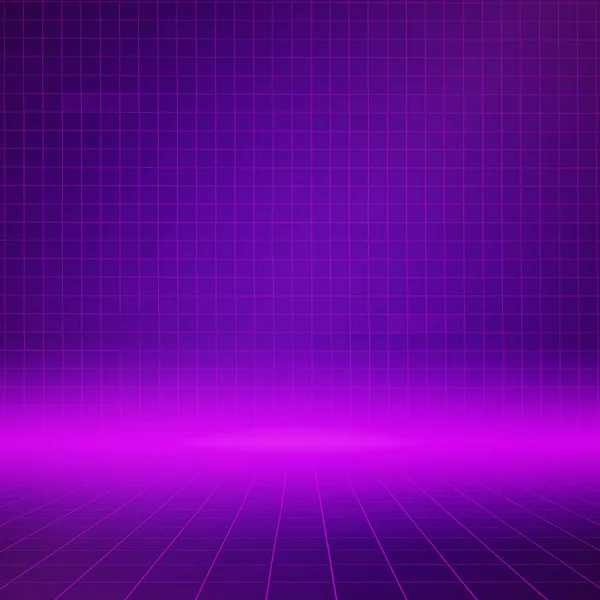 Interior Background Neon Lights — Stock Photo, Image