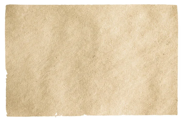 Stary Papier Izolowany Białym Tle Ścieżką Wycinania — Zdjęcie stockowe