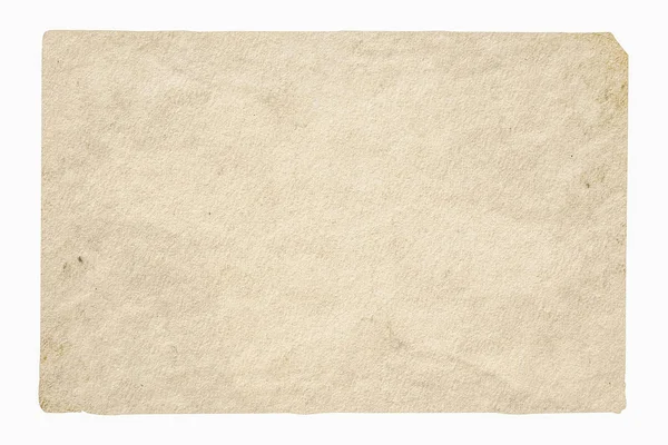 Kertas Lama Diisolasi Latar Belakang Putih Dengan Path Kliping — Stok Foto