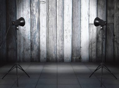 Eski iç fotoğraf stüdyosu