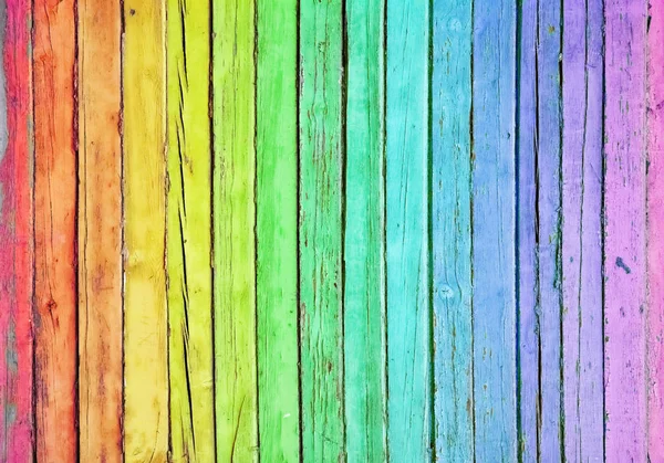 Colorful Wooden Background Texture Multicolored Planks Wall — Stock Photo, Image