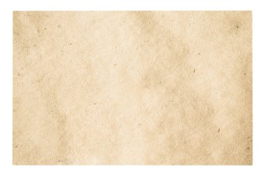 kırpma yolu olan beyaz arkaplanda izole edilmiş eski kağıt