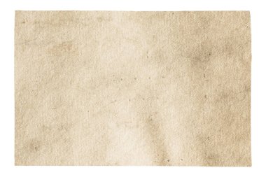 kırpma yolu olan beyaz arkaplanda izole edilmiş eski kağıt