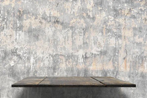 Empty Shelves Concrete Wall — Stock Photo, Image