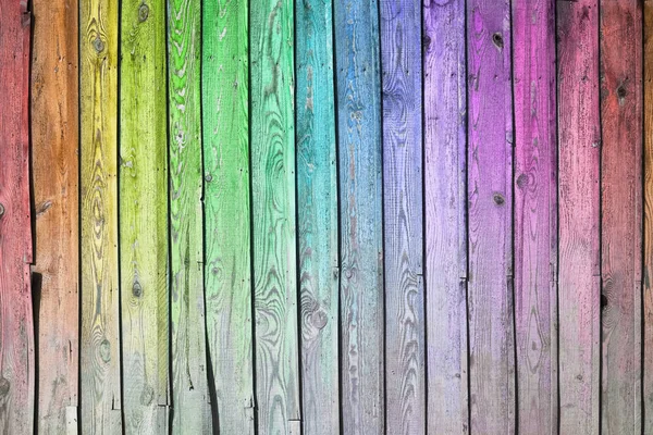 Colorful Wooden Background Texture Multicolored Planks Wall — Stock Photo, Image