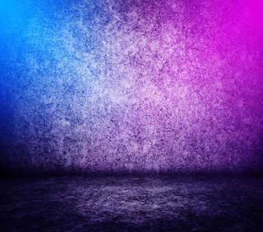 neon ışıkları ile beton iç