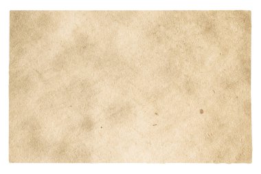 kırpma yolu olan beyaz arkaplanda izole edilmiş eski kağıt