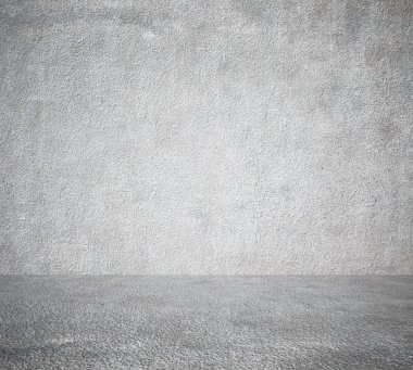Beton duvar, gri arka plan