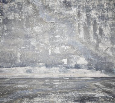 Beton duvar, gri arka plan