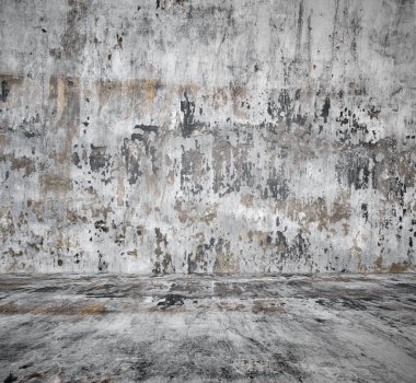 Beton duvar, gri arka plan