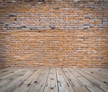 Tuğla duvarlı eski oda