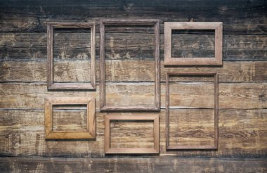 eski, duvarda çerçeve