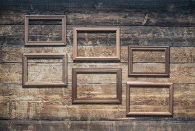 eski, duvarda çerçeve
