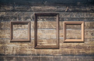 eski, duvarda çerçeve
