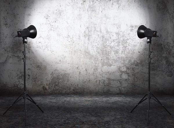 Studio in old room — Stock Photo, Image