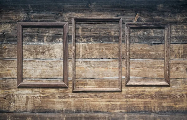 Frames op oude, muur — Stockfoto