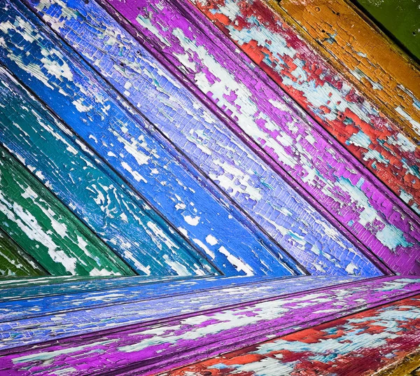 Kleurrijke Houten Achtergrondstructuur Veelkleurige Planken Muur — Stockfoto