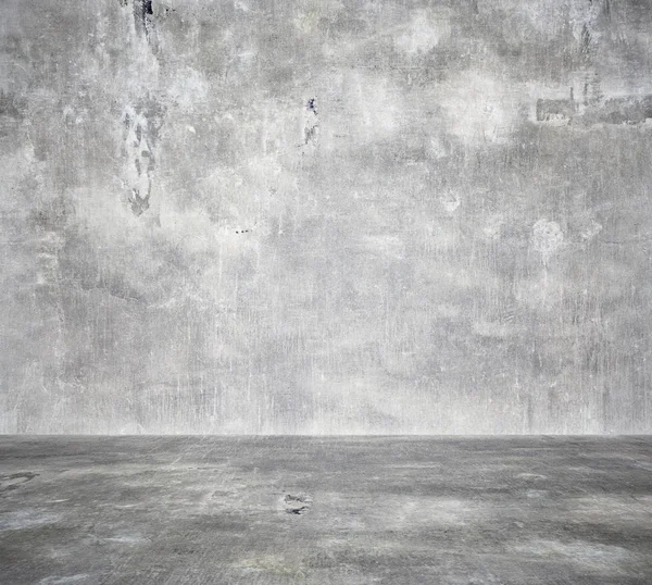 Chambre Vide Avec Mur Béton Fond Gris — Photo