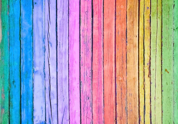 Textura Fondo Madera Colorida Muro Tablones Multicolores — Foto de Stock