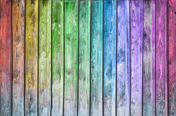 Textura Fondo Madera Colorida Muro Tablones Multicolores — Foto de Stock