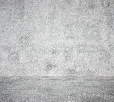 Beton duvar, gri arka plan